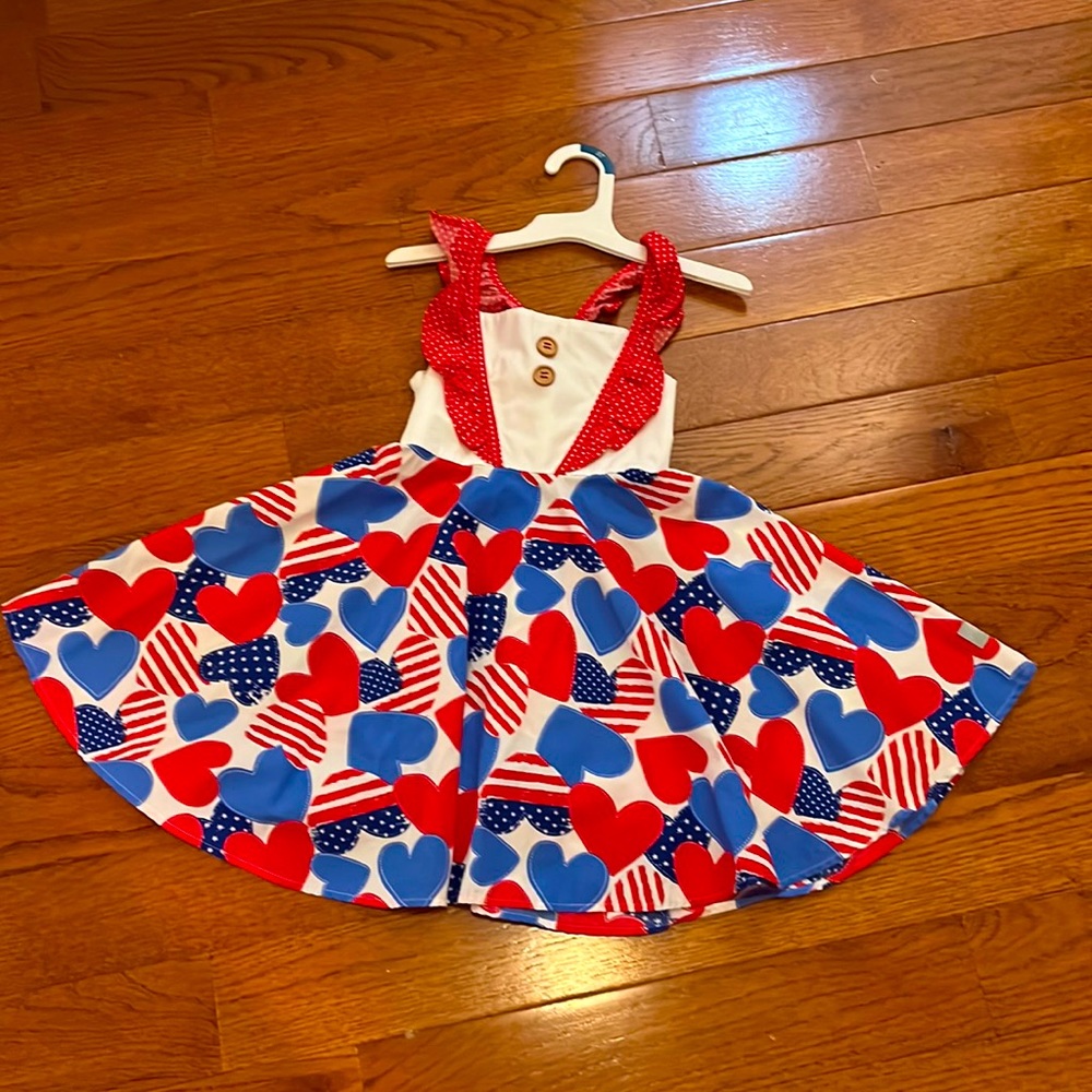 Eleanor Rose 4th of July dress Size 4-5T - Picture 1 of 2